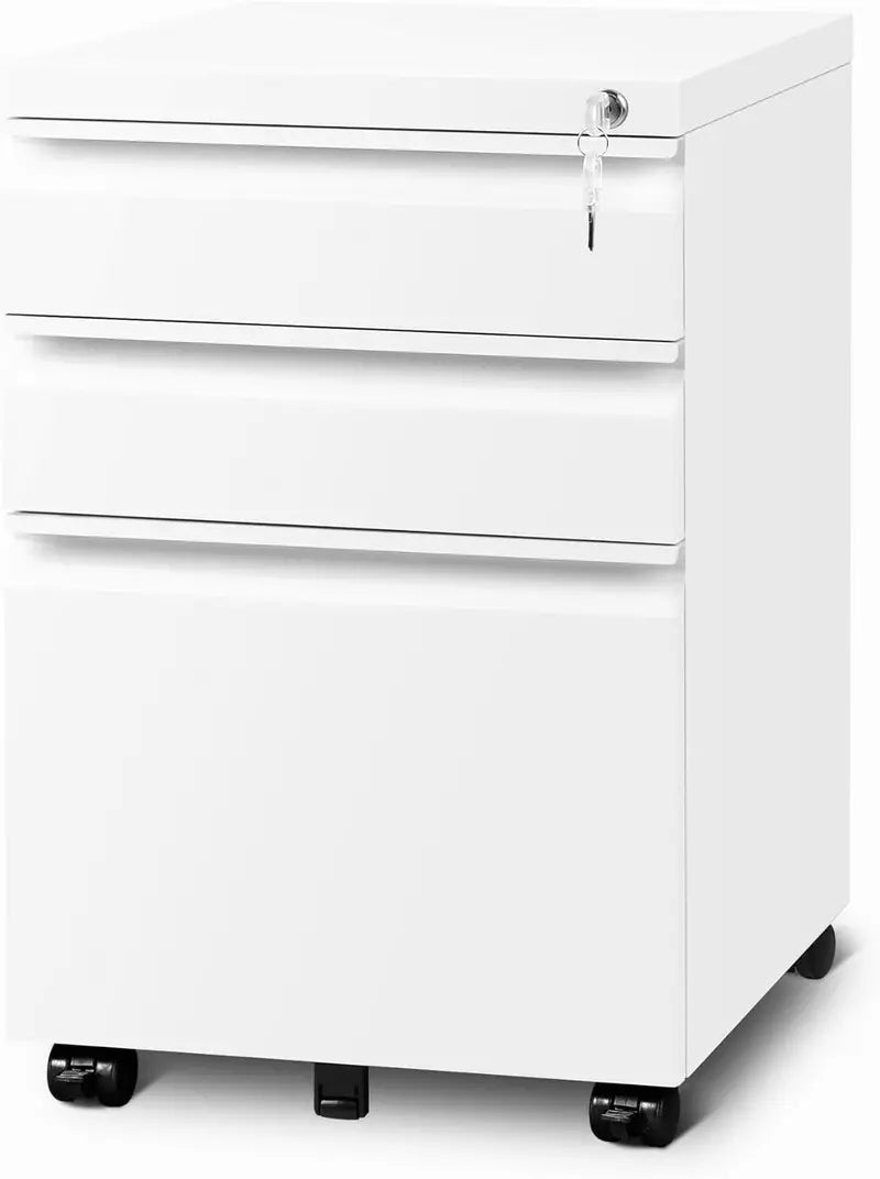 Heavy-Duty Metal Storage Cabinet  Lockable Garage Cabinet with Adjustable Shelving