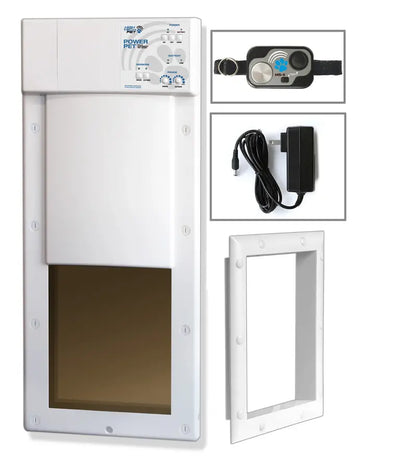 Power Pet PX-2 Large Electronic Pet Door  Programmable, Weather-Sealed, Dual-Panel Flap System
