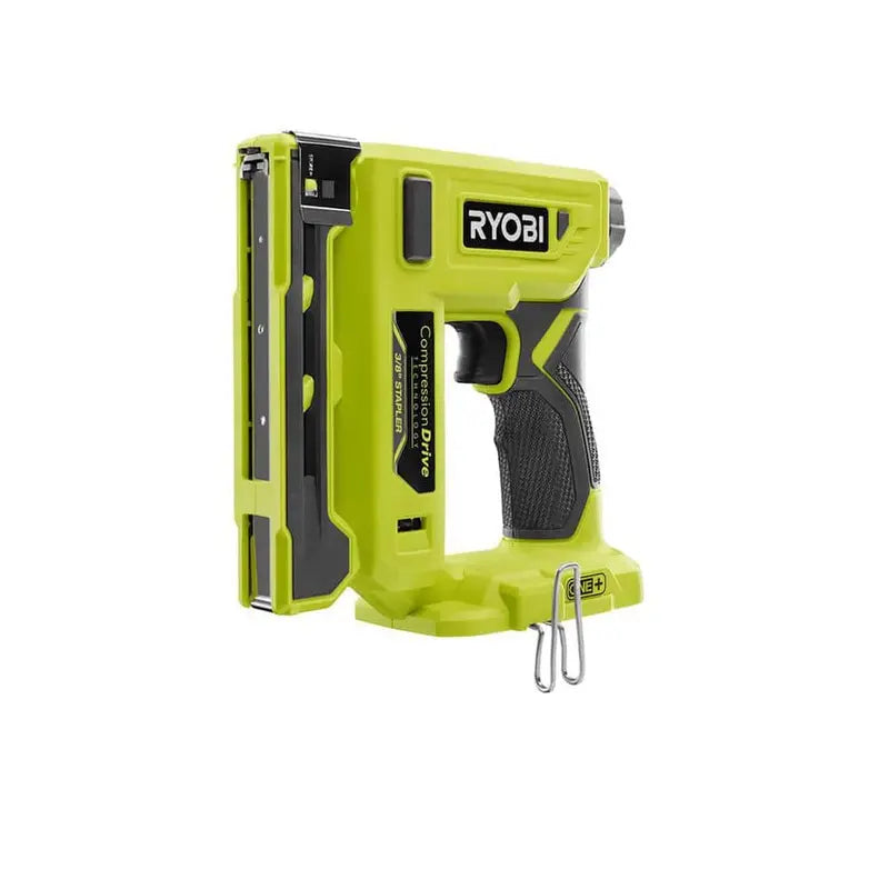 RYOBI ONE+ 18V Cordless Compression Drive 3/8 in. Crown Stapler (Tool Only) P317