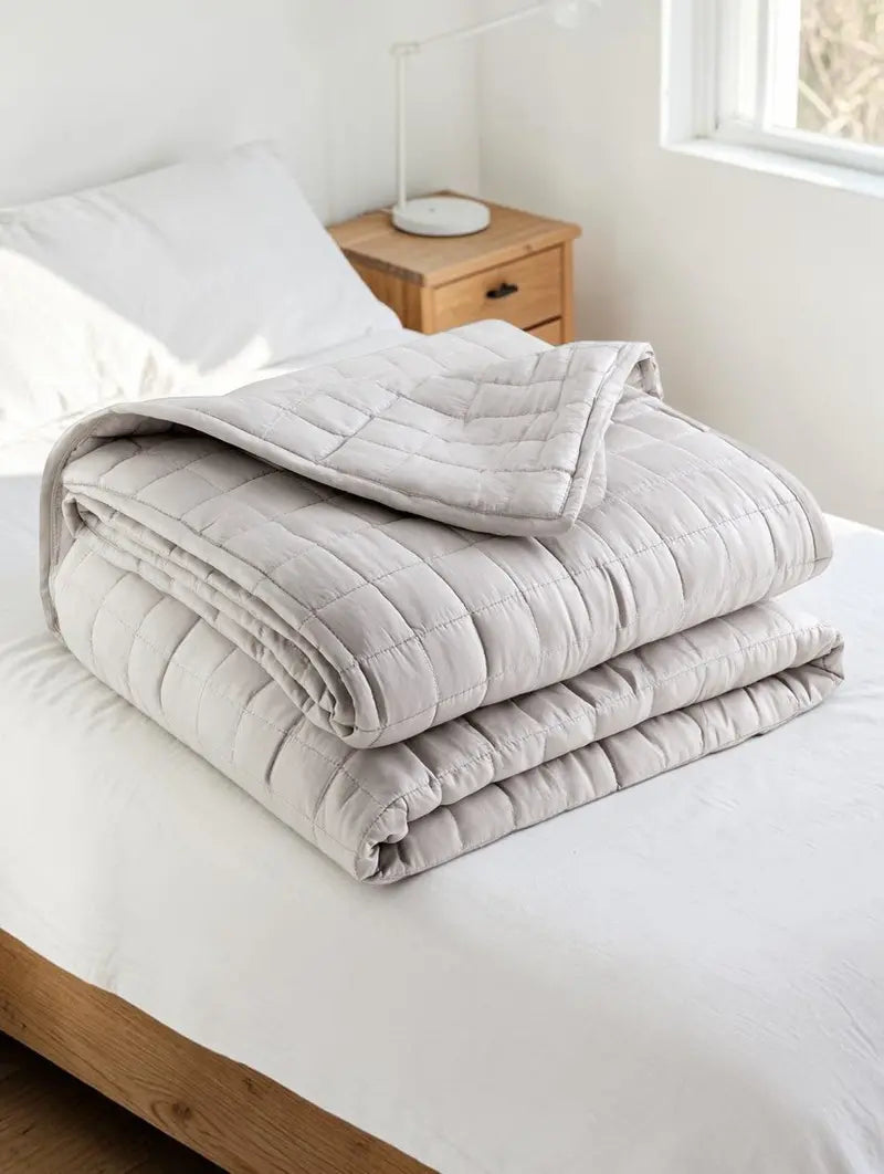 Globne Cooling Weighted Blanket with Fine Glass Beads and Natural Cotton Cover (1.5 kg)