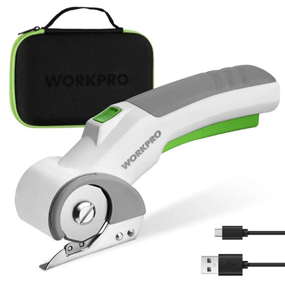 WORKPRO 4V Cordless Electric Scissors  Compact Rechargeable Cutting Tool