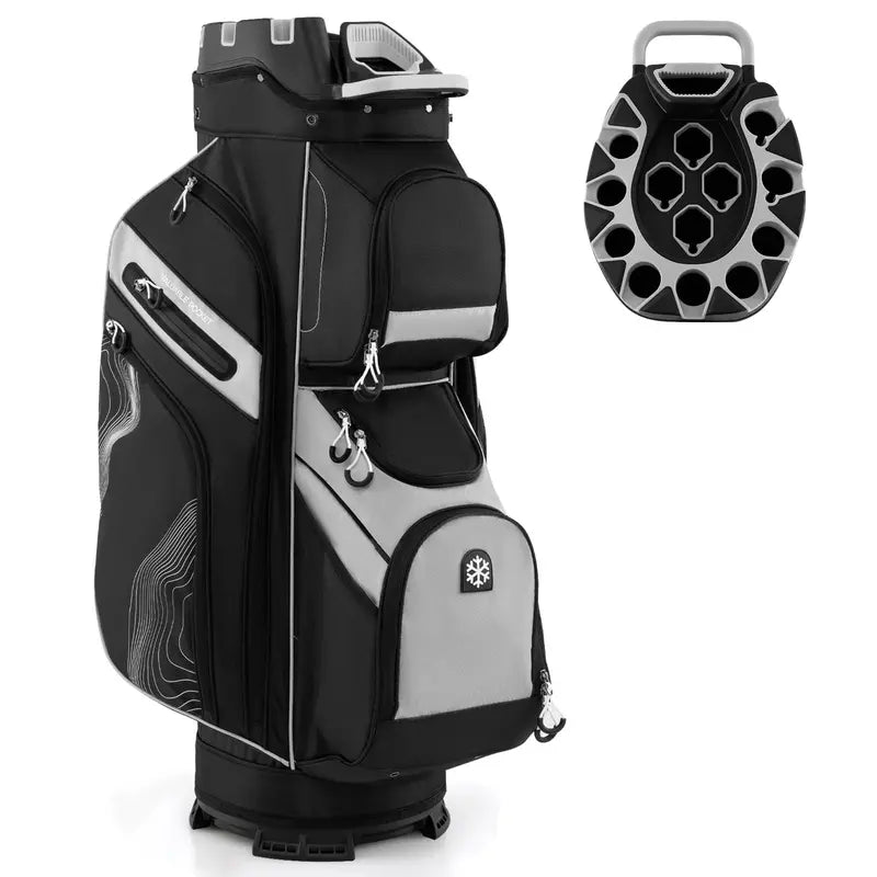Lightweight Molded Golf Bag with 14-Way Full-Length Club Dividers