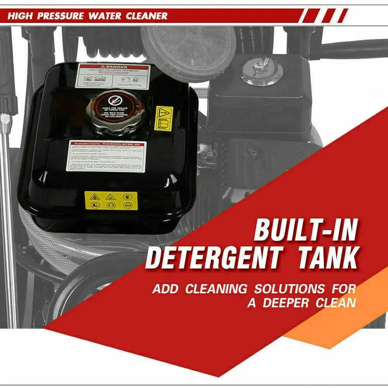 Heavy-Duty 4800 PSI Gas Pressure Washer with 5-Position Spray Nozzle