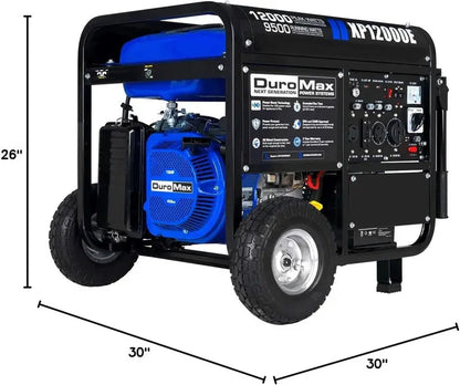 13,000-Watt Dual-Fuel Portable Generator  Gas or Propane Powered, Electric Start, Transfer Switch Ready & RV Compatible