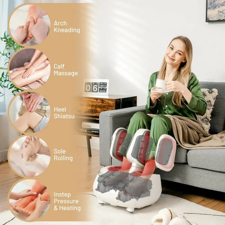 Advanced Shiatsu Foot and Calf Massager with Heating Function