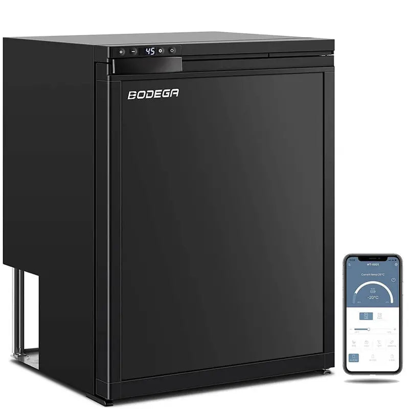 12V RV Refrigerator Freezer  2.3 cu ft / 65L Compact Dual-Zone Portable Fridge