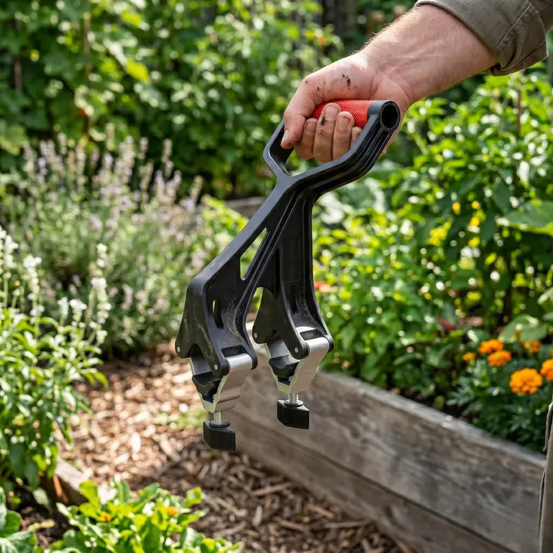 Clamp-On Handle Extension  Reinforced Support for Shovels and Yard Tools