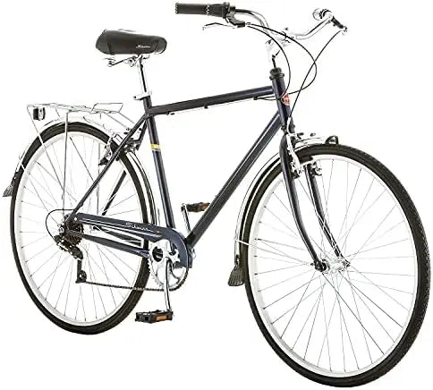 Schwinn Wayfarer Adult Hybrid Bike | 7-Speed, Step-Over/Step-Through, 700C Wheels, Rear Rack