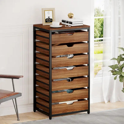 Wooden Storage Cabinet Organizer with 5 and 7 Drawer Options