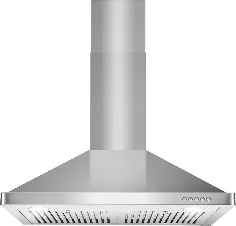 COSMO 30″ Ducted Wall-Mount Range Hood with 380 CFM Ventilation and Modern Vista Design