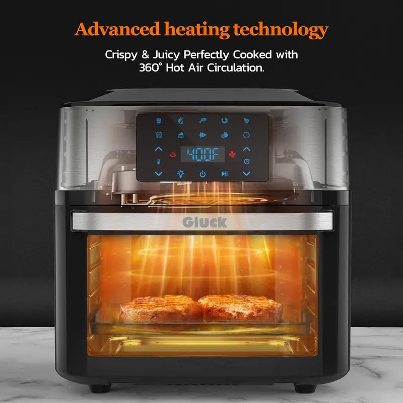 20-Quart 10-in-1 Air Fryer Oven Combo  Includes Rotisserie & Dehydrator Racks for Versatile Cooking