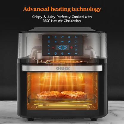 20-Quart 10-in-1 Air Fryer Oven Combo  Includes Rotisserie & Dehydrator Racks for Versatile Cooking