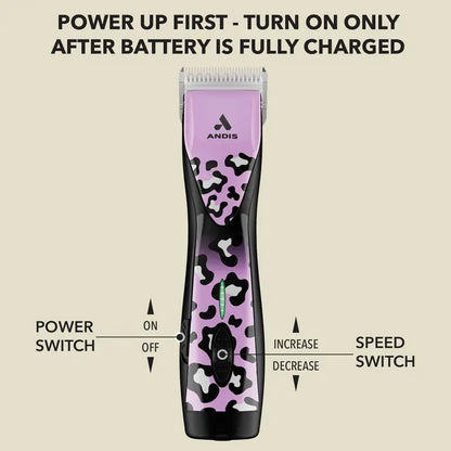 Andis Pulse Zr II Cordless Pet Clipper  5-Speed, Rechargeable, Gabriel Feitosa Limited Edition