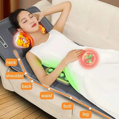 Full-Body Therapeutic Heating Massager Mat  Air Compression Relief with Adjustable Heat Settings