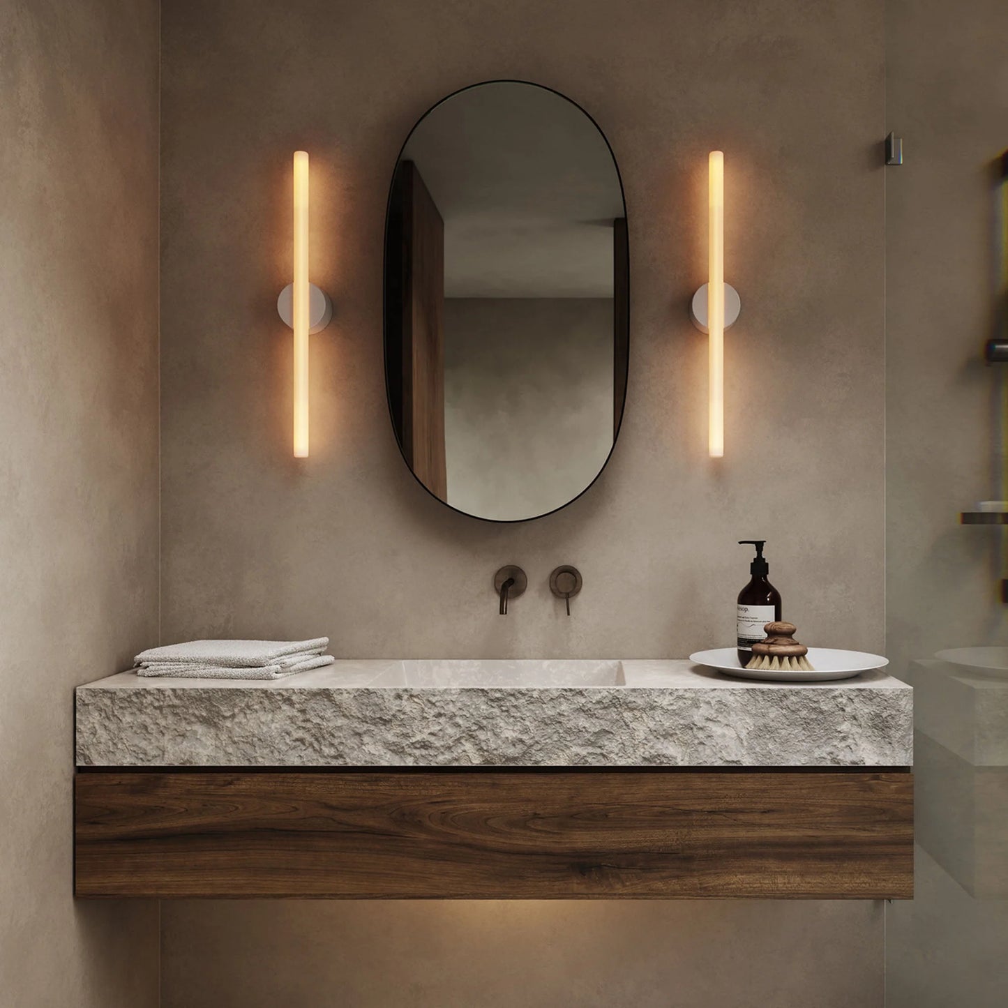 Kilter Wall Light in White - Set of 2