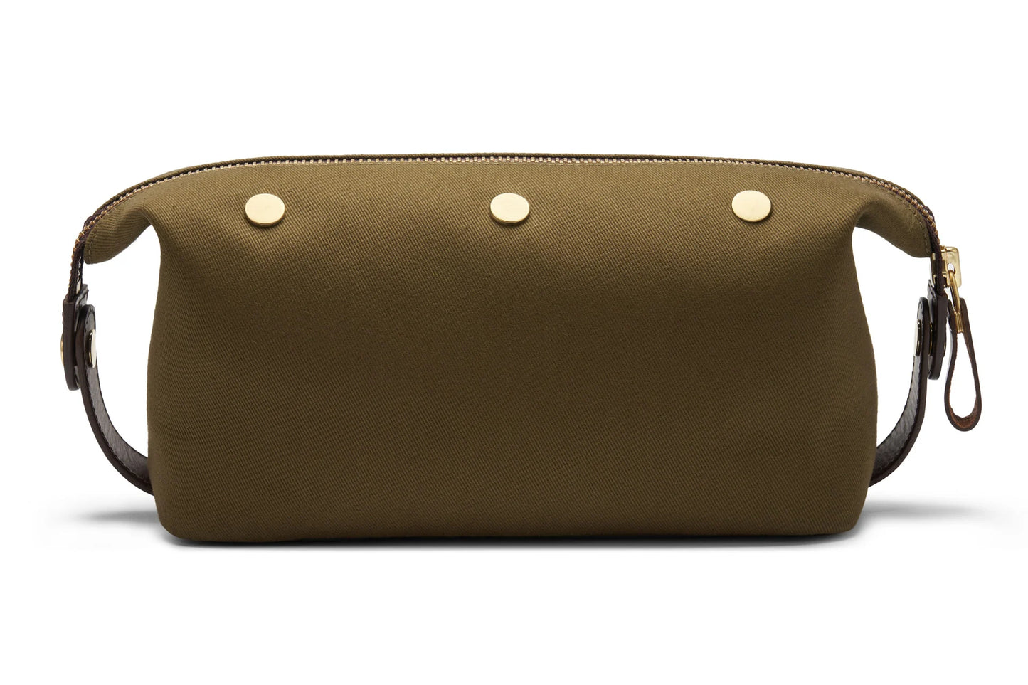 Canvas Wash Bag / Dopp Kit - Olive