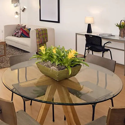 22  Inch Round Glass Table Top 1/2  Thick Tempered Beveled Edge by Fab Glass and Mirror