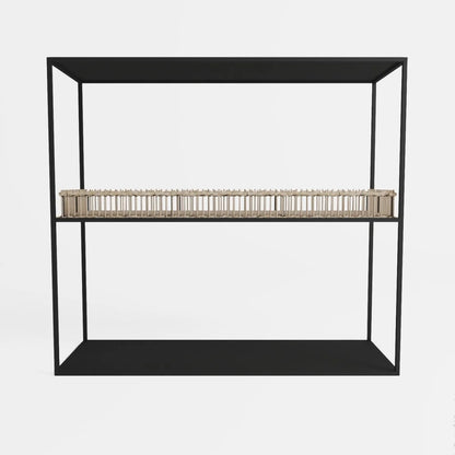 Console en m tal et bambou