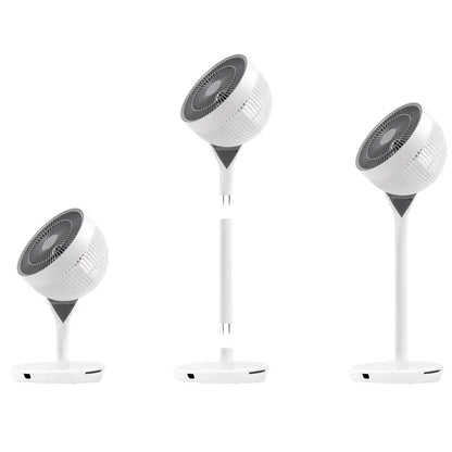 Woozoo 360° Oscillating Pedestal Fan  Adjustable Height & Tilt, Quiet Airflow