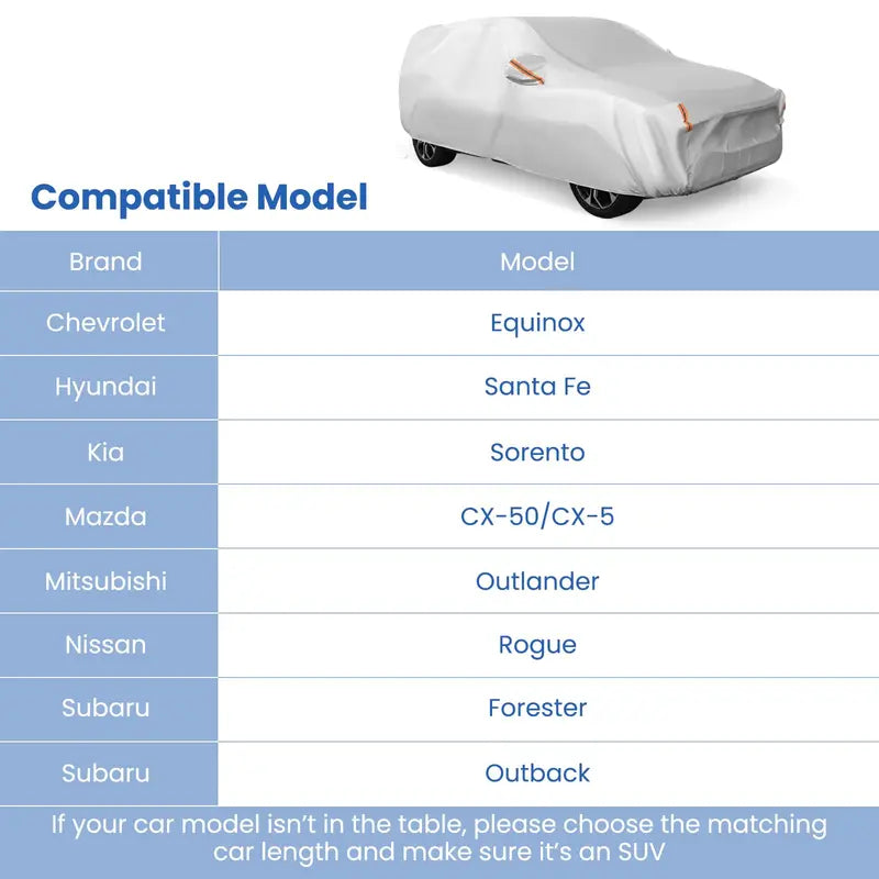 Premium Outdoor Car Cover  Fully Waterproof Auto Protector with Soft Cotton Interior Lining
