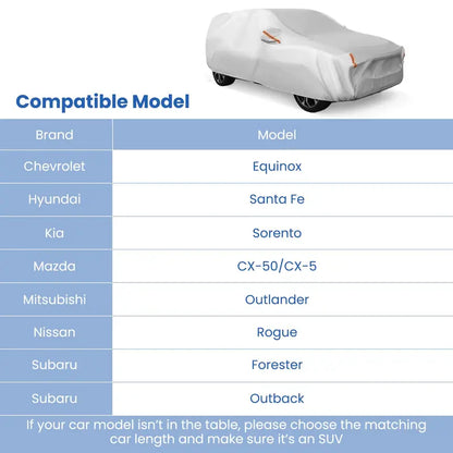 Premium Outdoor Car Cover  Fully Waterproof Auto Protector with Soft Cotton Interior Lining