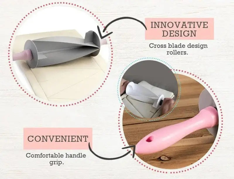 Multi-function Stainless Steel Dough Cutter & Bread Slicer Set with Adjustable Rolling Pin for Baking