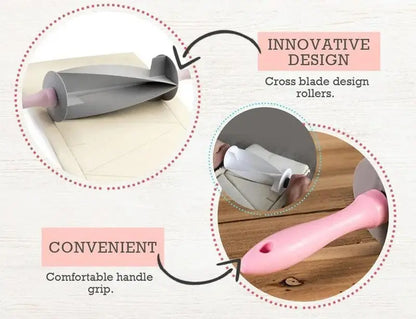 Multi-function Stainless Steel Dough Cutter & Bread Slicer Set with Adjustable Rolling Pin for Baking