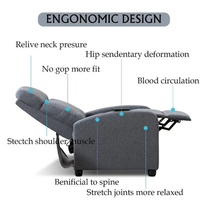 Versatile Push-Back Recliners for Your Living Room
