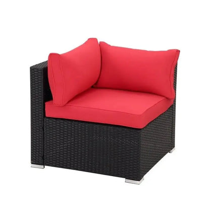 Moshannon Wicker 6-Person Outdoor Seating Set  Includes All-Weather Cushions