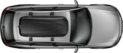 Thule Pulse Large Rooftop Cargo Box  Sleek Black Aerodynamic Carrier for SUVs and Vehicles