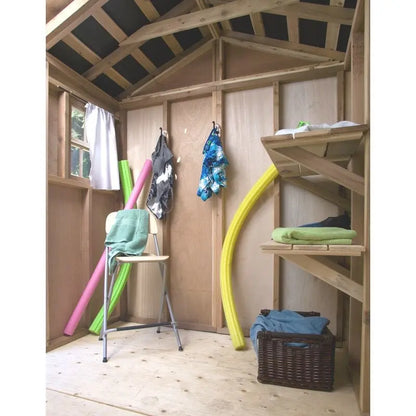 Cabana Premium 9 ft. W x 6 ft. D Wooden Garden Storage Shed