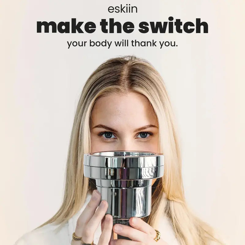Eskiin Filtered Shower Head  Vitamin C & Mineral Filters for Healthier Hair and Skin