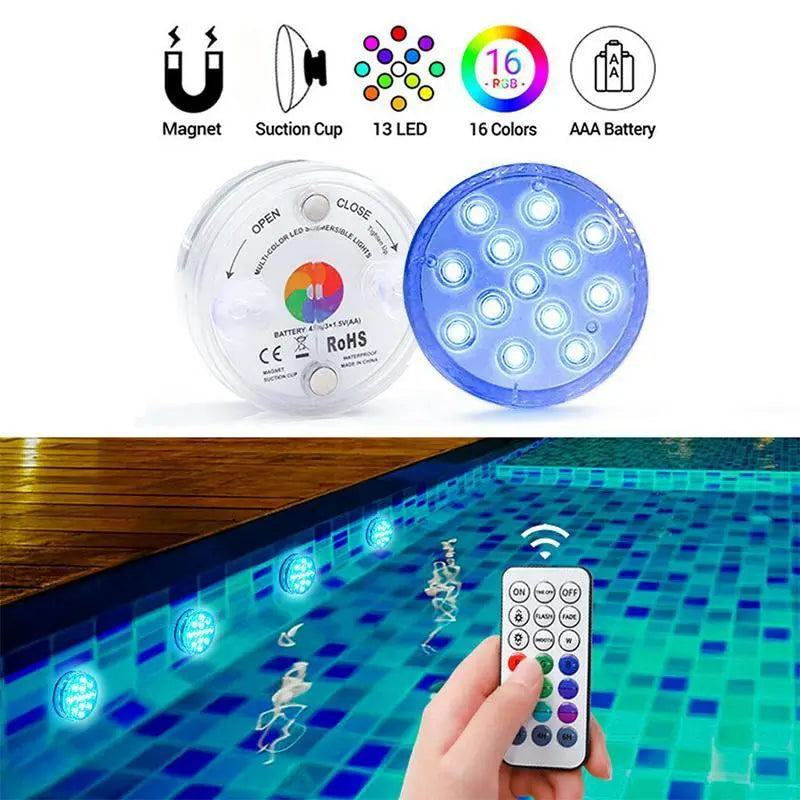 MagnoLight Remote-Controlled Suction LED Lamp  Waterproof, Bowl-Mountable Task Light with Dimmable Output