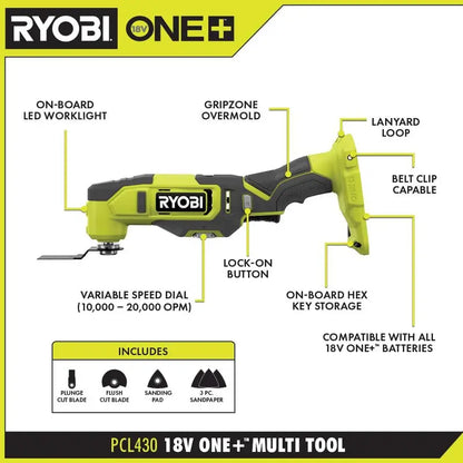 RYOBI ONE+ 18V 6-Tool Combo Kit  Includes Jig Saw, Drill, Impact Driver, LED Work Light & More (28324924)