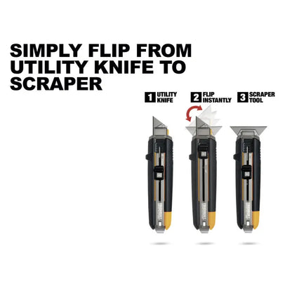 Toughbuilt Scraper Utility Knife with 5 Blades