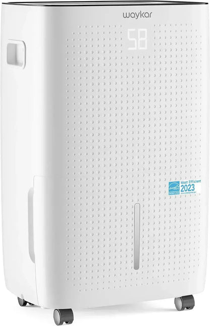 Waykar 2000 Sq Ft Home Dehumidifier Featuring Auto/Manual Drain Options