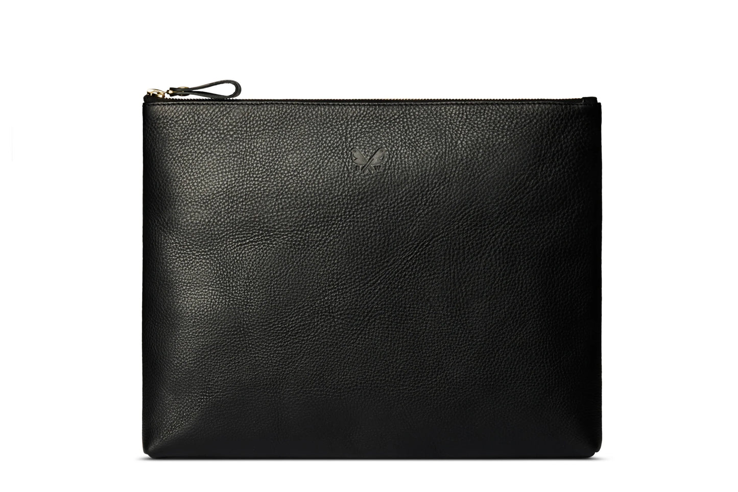 Flight Pouch - Black Leather