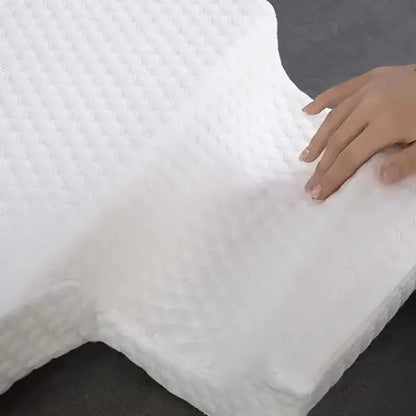 OrthoCuddle Couple Pillow  Memory Foam Arm Tunnel Design for Shared Comfort
