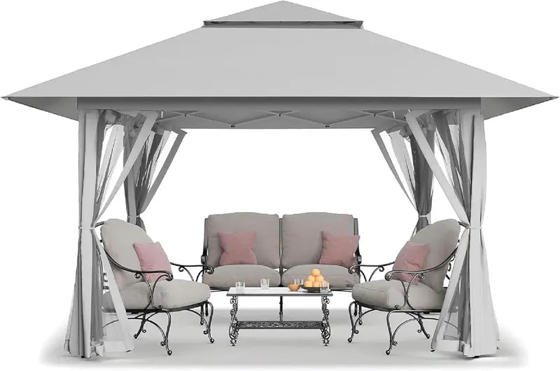 CROWN SHADES 13x13ft Pop-Up Gazebo Canopy — Clearance Sale Model