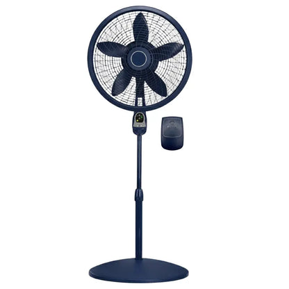 Remote-Controlled Oscillating Pedestal Fan with 3 Speeds &amp; Sleep Timer Function