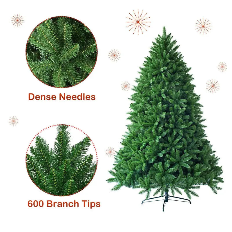 5-Foot Unlit Artificial Christmas Tree  Lifelike Branch Structure