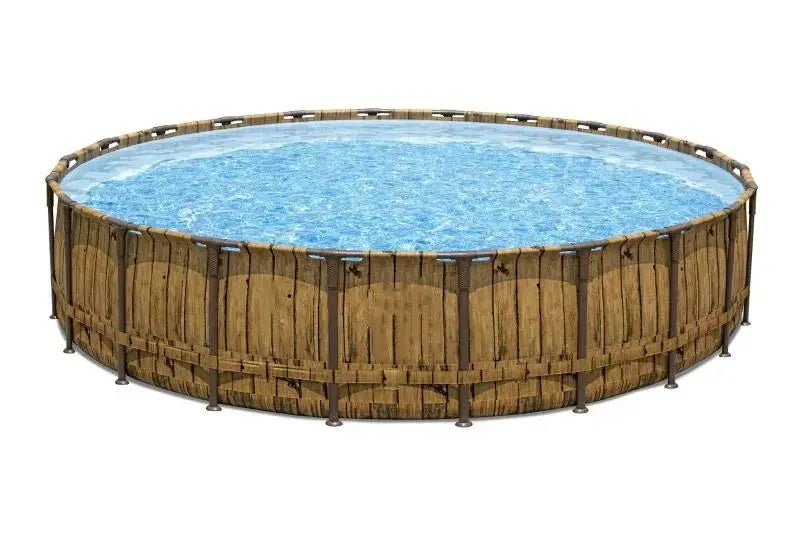 52-Inch Round Above-Ground Swimming Pool — 22-Foot Diameter Complete Set