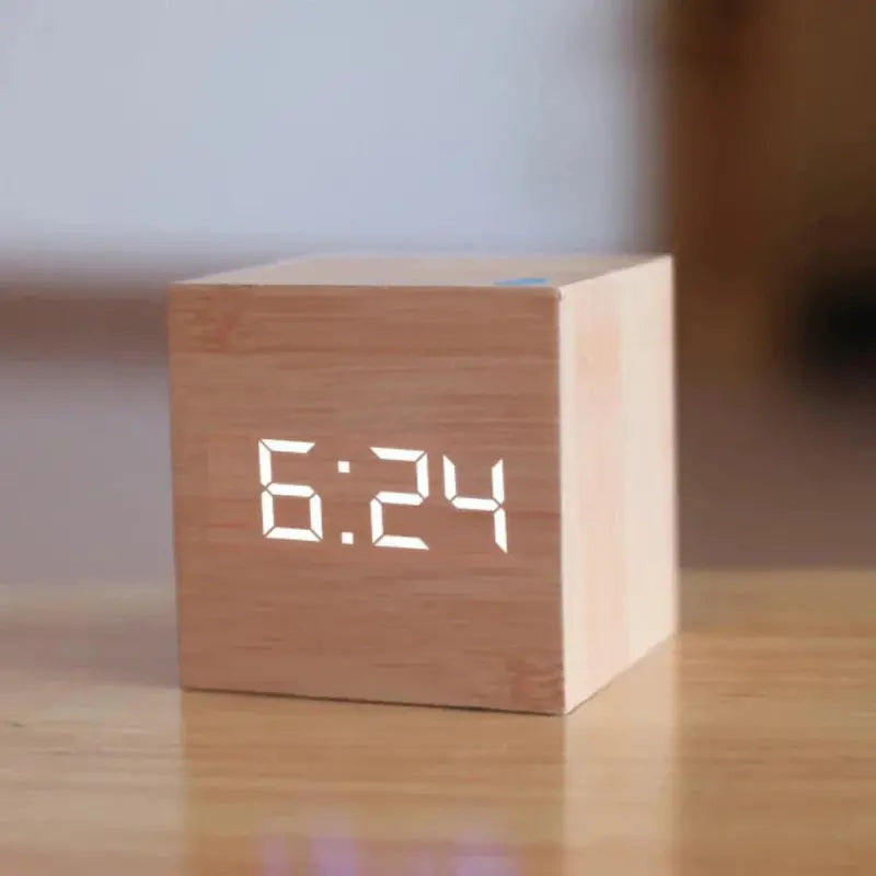 Digital LED Alarm Clock with Date, Temperature, and Snooze Function