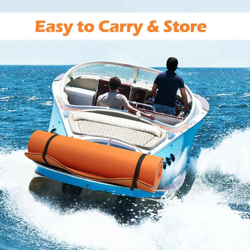 Extra-Large Floating Water Pad  Tear-Resistant XPE Foam Mat (18′ x 6′ or 12′ x 6′)