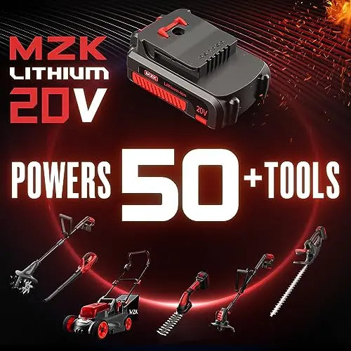 MZK 2-in-1 Cordless Pole Saw   Mini Chainsaw with 3 Replacement Chain for Tree Trimming