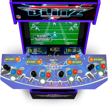 Arcade1Up NFL Blitz Full-Size Arcade Cabinet  Includes Riser & Illuminated Marquee