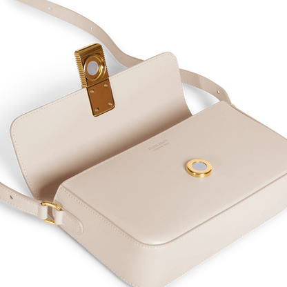Monceau Baguette - Cuir Box Blanc Cassé