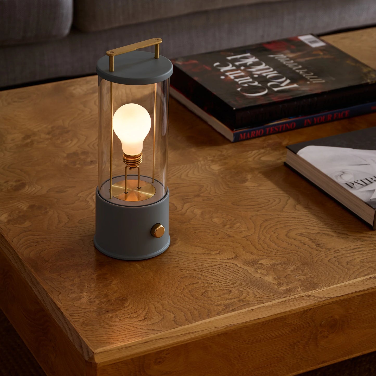 The Muse 1.0 Portable Lamp in Selvedge Blue
