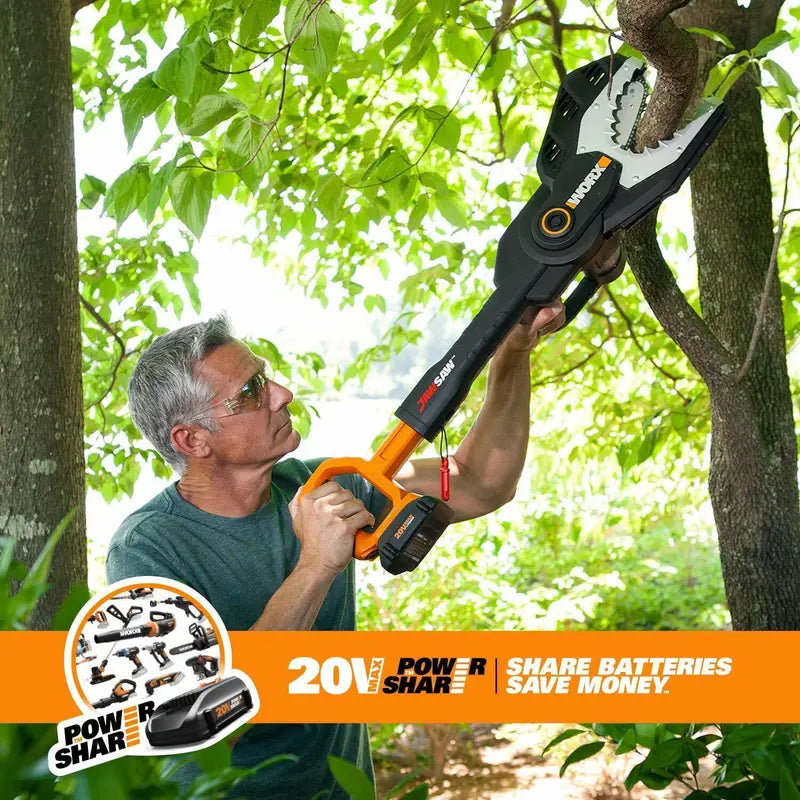 Worx WG320 20V Cordless JawSaw Chainsaw  Lightweight, Safe, Includes Battery & Charger