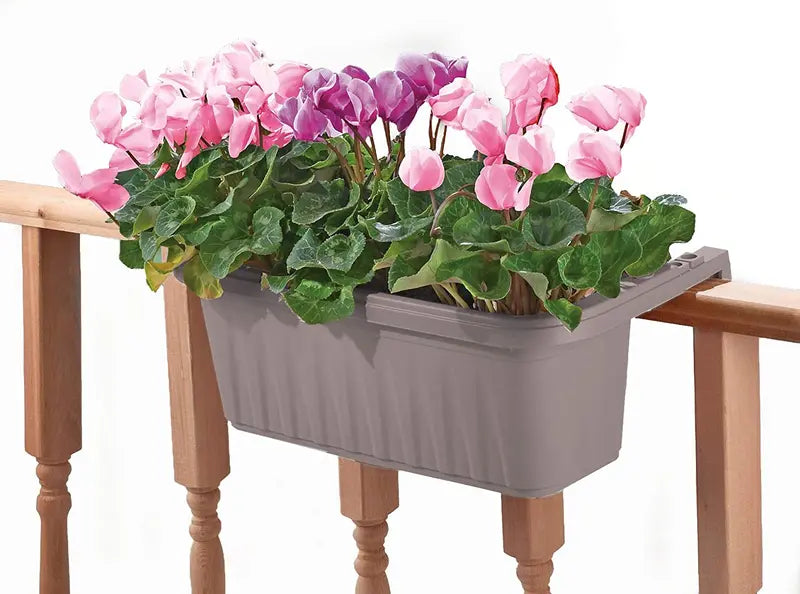 Apollo Exports (AP30218DW) Adjustable Railing Planter, Driftwood, 24″